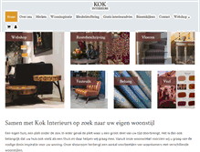Tablet Screenshot of kokinterieurs.nl
